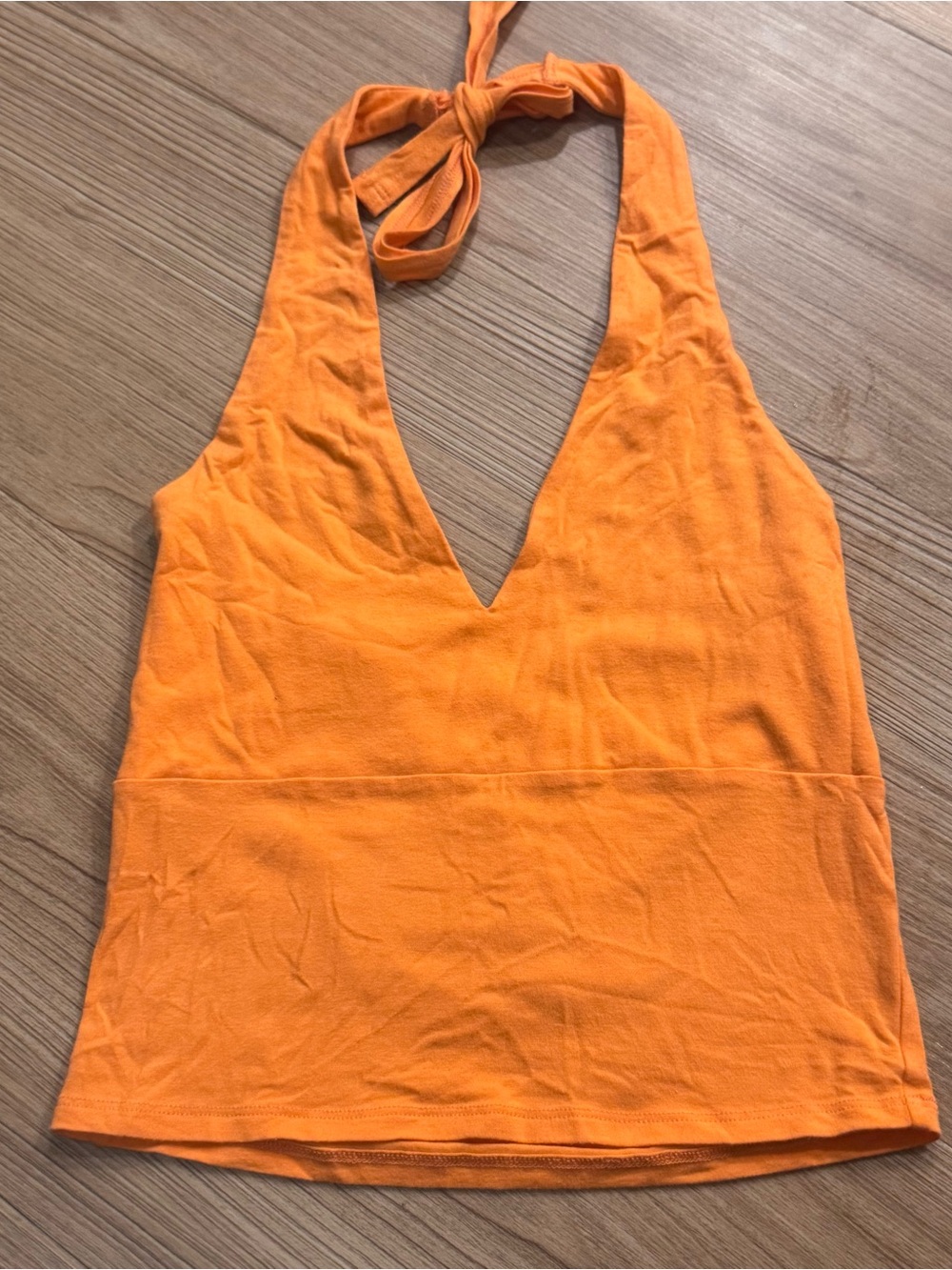 Hollister Orange Halter V-Neck Camisole